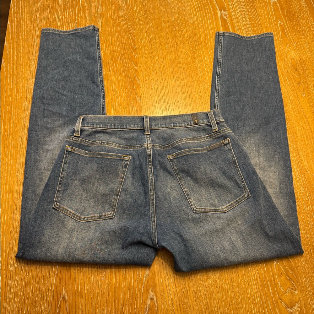 7 For All Mankind Blue Vintage Wash Jeans “Adrien”